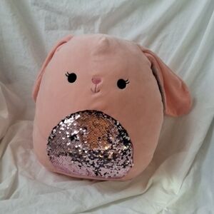Squishmallows 12" Bop the Bunny with Sequin Belly, NWT